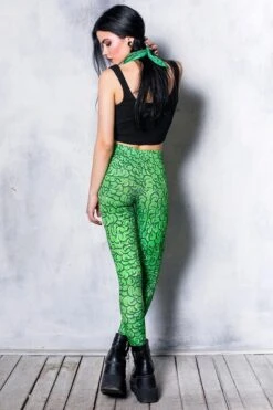 Green Brain Leggings -Unique Clothing leggings green brain