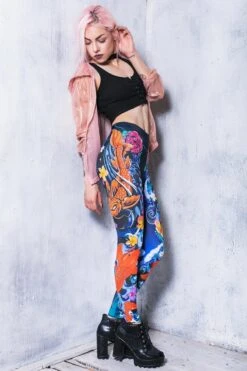 Koi Fish Leggings 8 Koi Fish Leggings -Unique Clothing leggings koi fish