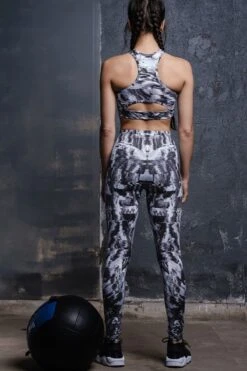 Monochrome Workout Leggings -Unique Clothing leggings monochrome