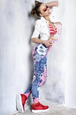 Sugar Skull Leggings -Unique Clothing leggings sugar skull