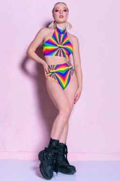 Love Is Love Thong Shorts -Unique Clothing love is love thong shorts full view