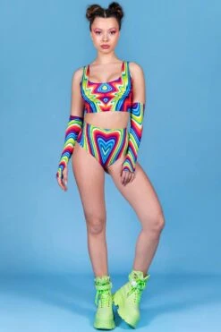 Lovestruck Bra Top -Unique Clothing lovestruck bra top front view