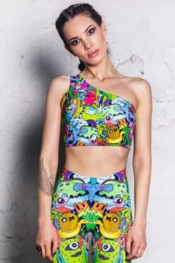 Magic Forest One Shoulder Top -Unique Clothing magic forest one shoulder top