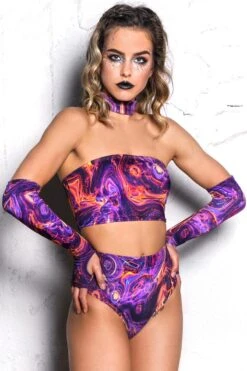 Magnetic Storm Booty Shorts Set -Unique Clothing magnetic storm choker tube top 7e7b5b69 7806 4d86 b78f a8379d45f991
