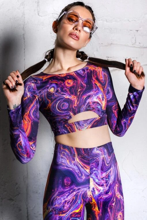 Magnetic Storm Biker Shorts Set