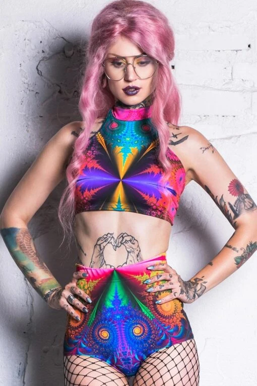 Fractal Collision Shorts Set