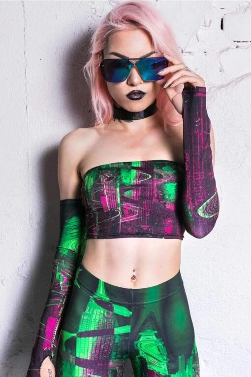 Matrix Choker Boob Tube Top