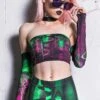 Matrix Leggings Set -Unique Clothing matrix tube top set