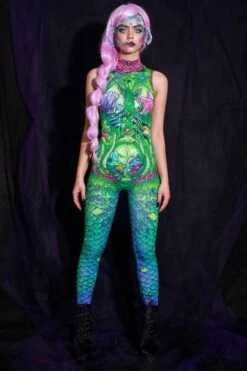 Mermaid Sleeveless Costume -Unique Clothing mermaid sleeveless costume