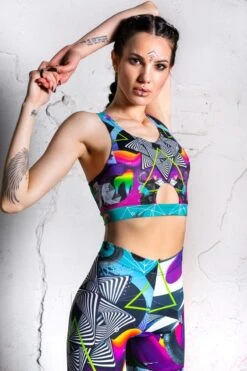 Mind Game Biker Shorts Set -Unique Clothing mind game rave set