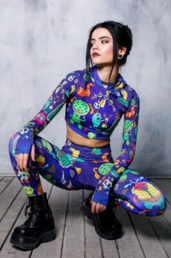 Monster Leggings Set -Unique Clothing monsters hoodie top sets