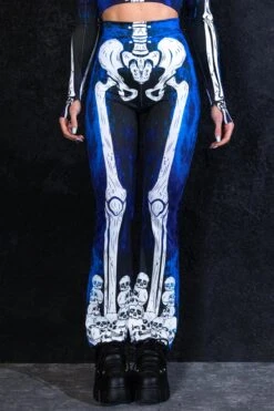 Moonlight Skeleton Flare Pants