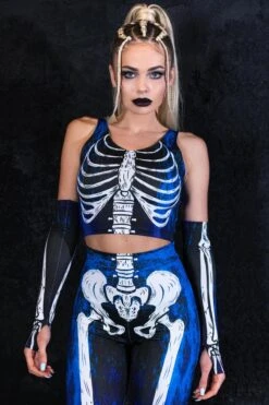 Moonlight Skeleton Crop Top