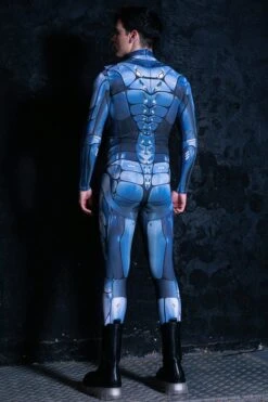 Mr. Cyber Male Sci-Fi Costume -Unique Clothing mr cyber male sci fi costume back view