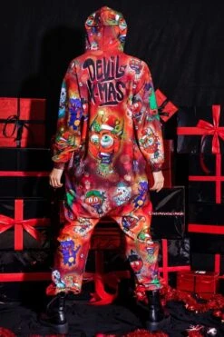 Naughty Devils Red Onesie For Her -Unique Clothing naughty devils red onesie for her