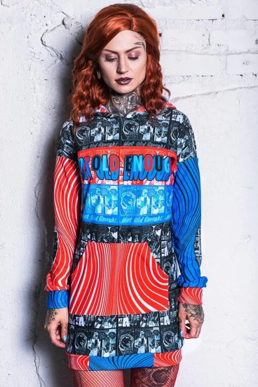 Not Old Enough Hoodie Dress