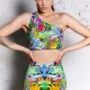 Magic Forest One Shoulder Top -Unique Clothing one shoulder top magic forest