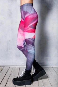 Pink Wave Leggings Set -Unique Clothing pink wave bottom
