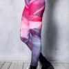 Pink Wave Leggings -Unique Clothing pink waves leggings