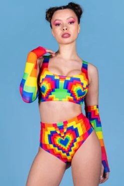 Pixel Love Bra Top