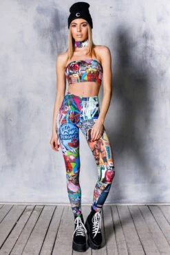 Pop Culture Leggings Set -Unique Clothing pop culture two piece set