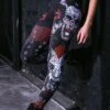 Punk Rock Skull Leggings -Unique Clothing punk rock skull leggings