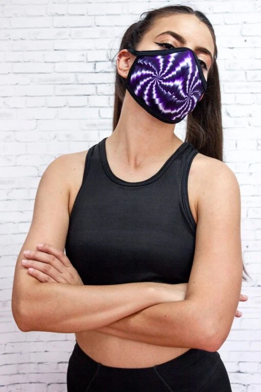 Purple Hypnosis Face Mask