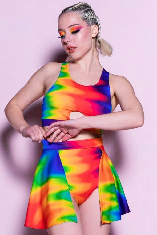 Rainbow Overflow Bra Top