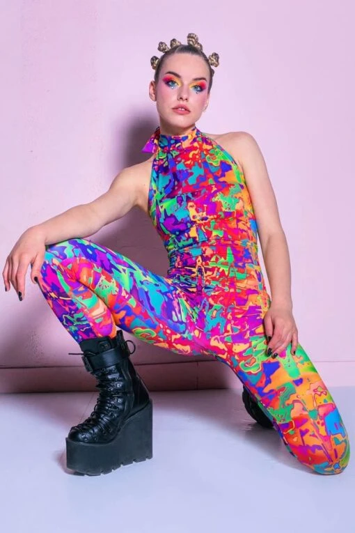 Rainbow Splashes Catsuit