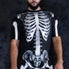 Rattling Bones Men Oversized Tee -Unique Clothing rattling bones men oversized tee close view