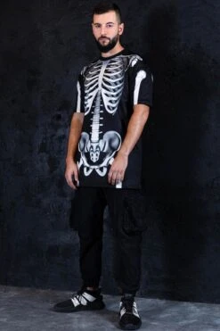 Rattling Bones Men Oversized Tee -Unique Clothing rattling bones men oversized tee full view