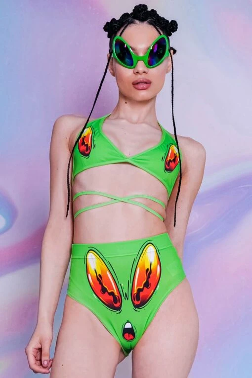 Raving Alien Triangle Top