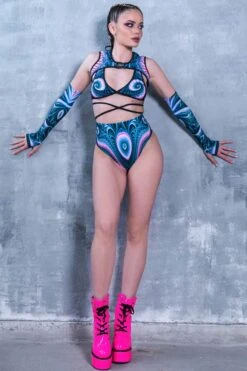 Raving Diva Booty Shorts Set -Unique Clothing raving diva booty shorts set full view