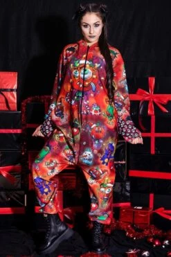 Naughty Devils Red Onesie For Her -Unique Clothing red christmas onesie