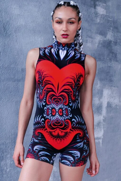Red Fusion Bodysuit