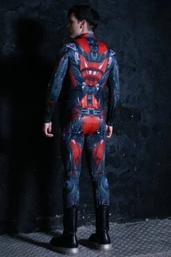 Red Iron Robot Costume -Unique Clothing red iron robot costume back view