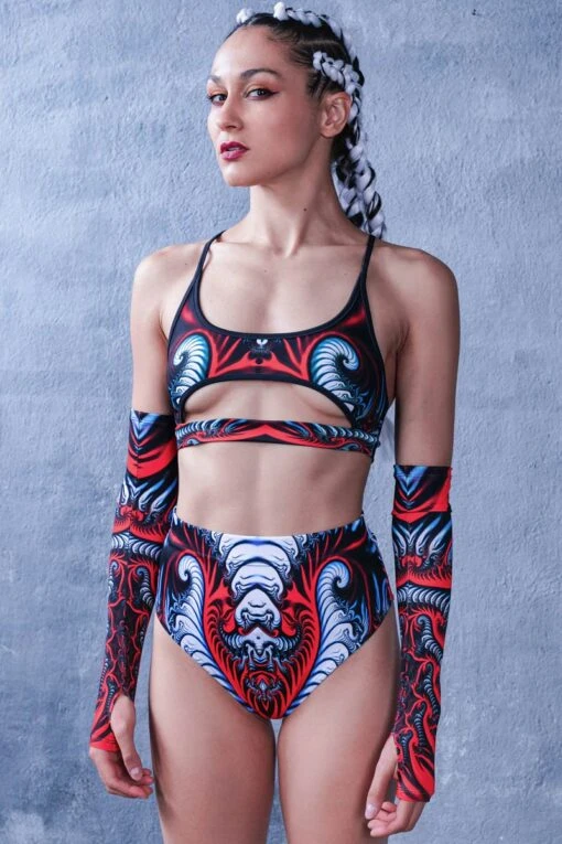 Red Serpent Booty Shorts