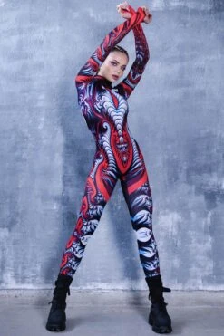 Red Serpent Costume -Unique Clothing red serpent costume full view