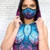 Lotus Reusable Face Mask 1 Lotus Reusable Face Mask -Unique Clothing reusable face mask lotus