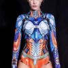 Robot Long Sleeve Bodysuit -Unique Clothing robot bodysuit