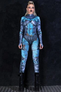 Rusty Women Cosplay Costume 9 Rusty Women Cosplay Costume -Unique Clothing rusty robot costume front view