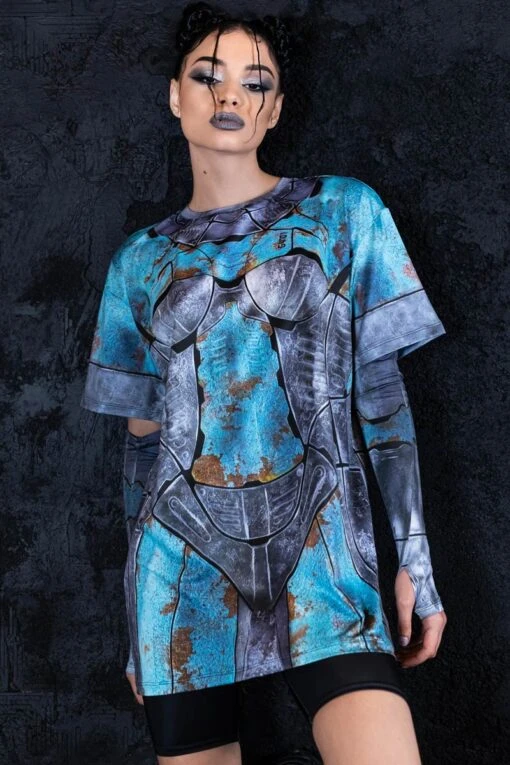 Rusty Robot Oversized Tee Shirt Dress