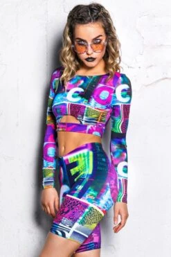 Digital Reality Biker Shorts