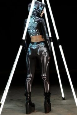 Mechanical Skeleton Leggings 9 Mechanical Skeleton Leggings -Unique Clothing skeleton cosplay leggings