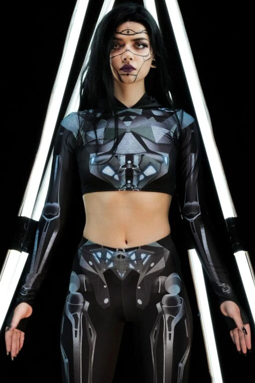 Mechanical Skeleton Leggings Set