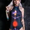 Solar System Halter Neck Bodysuit 1 Solar System Halter Neck Bodysuit -Unique Clothing solar system bodysuit