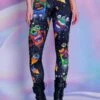 Space Freakz Leggings 2 Space Freakz Leggings -Unique Clothing space freakz leggings close view