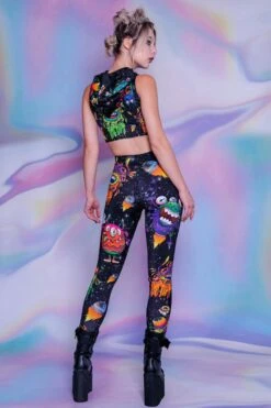 Space Freakz Leggings Set -Unique Clothing space freakz leggings set backside view