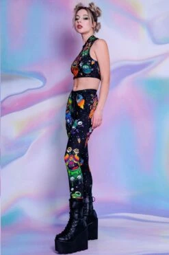 Space Freakz Leggings -Unique Clothing space freakz leggings side view
