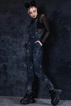 Spider Web Overalls 9 Spider Web Overalls -Unique Clothing spider web overalls side view